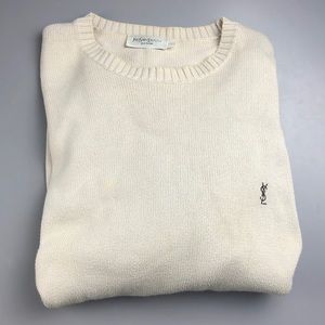 Yves Saint-Laurent White Sweater